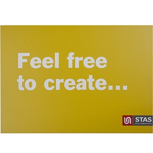 STAS A4 bordje slogan 