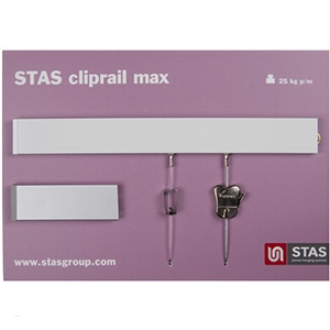 STAS A4 bordje cliprail max dusty pink