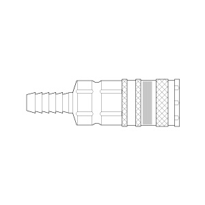 Snelkoppeling pilaar 8 mm.