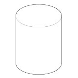 Aandrukdop Cassese geel 45 mm