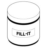 Fill-it donker goud 450gr