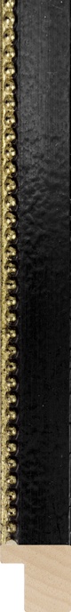 Opera zwart met goudkraal 20