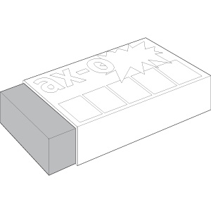 Polijstblokje 80x50x20mm