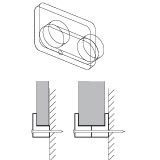 Glasplaatklemmen 6,0mm 100st