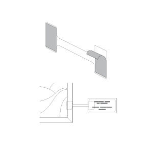 Expo strip transparant 75mm