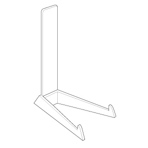 Kunststof standaard modern verticaal 24-35cm 2stuks