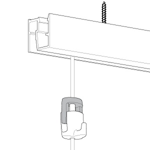 PLAFONDRAIL NEWLY 200 CM. WIT