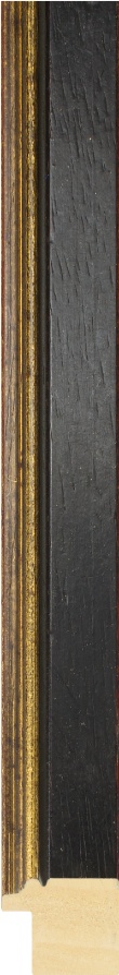 Palladio vlak zwart/goud 30