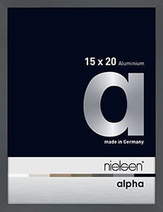Alpha Glossy Dark Grey 15 x 20cm