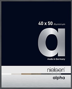 Alpha Glossy Dark Grey 40x50cm
