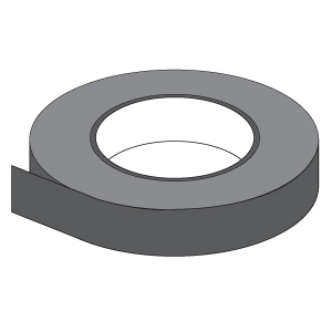 X 50 METER SPIERAAMTAPE II 50 MM. ZWART